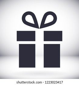 Vector icon gift 10 EPS