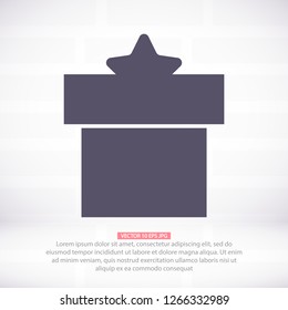 Vector icon gift 10 EPS