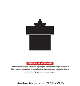 Vector icon gift 10 EPS