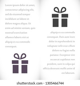Vector icon gift 10 EPS