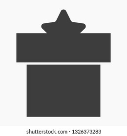 Vector icon gift 10 EPS
