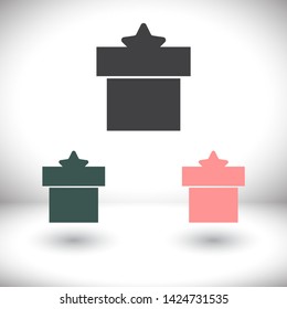 Vector icon gift 10 EPS . Lorem Ipsum Illustration design