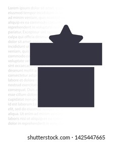 Vector icon gift 10 EPS . Lorem Ipsum Illustration design