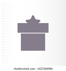 Vector icon gift 10 EPS . Lorem Ipsum Illustration design