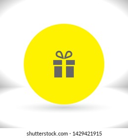 Vector icon gift 10 EPS . Lorem Ipsum Illustration design