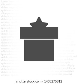 Vector icon gift 10 EPS . Lorem Ipsum Illustration design