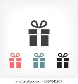 Vector icon gift 10 EPS . Lorem Ipsum Illustration design