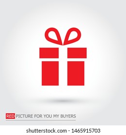 Vector icon gift 10 EPS . Lorem Ipsum Illustration design