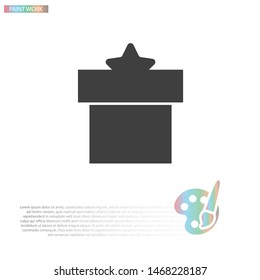 Vector icon gift 10 EPS . Lorem Ipsum Illustration design