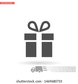 Vector icon gift 10 EPS . Lorem Ipsum Illustration design