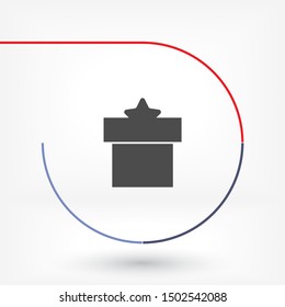 Vector icon gift 10 EPS . Lorem Ipsum Illustration design