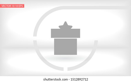 Vector icon gift 10 EPS . Lorem Ipsum Illustration design