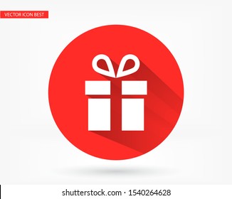 Vector icon gift 10 EPS . Lorem Ipsum Illustration design