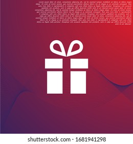Vector icon gift 10 EPS . Lorem Ipsum Illustration design