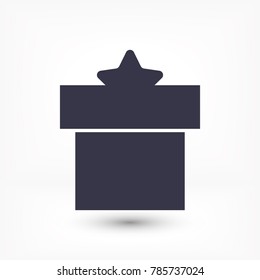 Vector icon gift 10 EPS