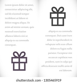 vector icon gift