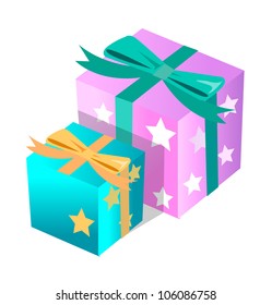 Vektorsymbol-Geschenkbox