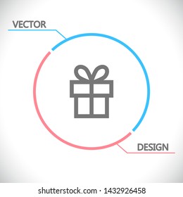 vector icon gift . Lorem Ipsum Illustration design