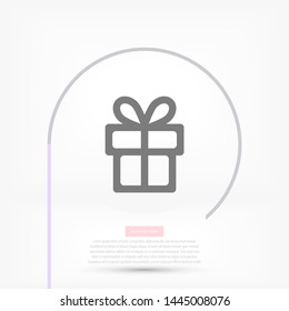 vector icon gift . Lorem Ipsum Illustration design