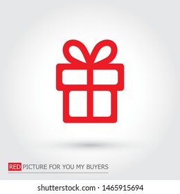 vector icon gift . Lorem Ipsum Illustration design