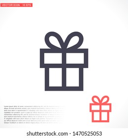 vector icon gift . Lorem Ipsum Illustration design