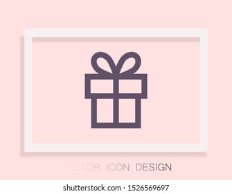 vector icon gift . Lorem Ipsum Illustration design