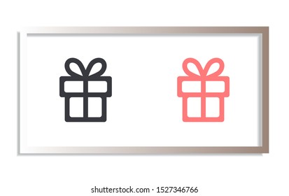 vector icon gift . Lorem Ipsum Illustration design