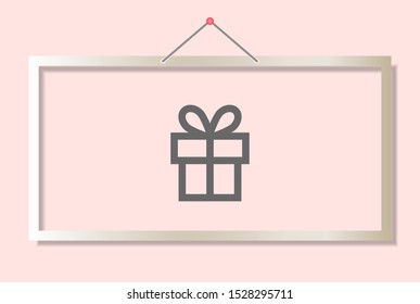 vector icon gift . Lorem Ipsum Illustration design