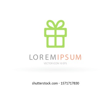 vector icon gift . Lorem Ipsum Illustration design