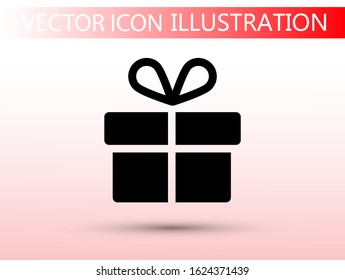 VECTOR ICON GIFT. lorem ipsum Flat Design JPG
