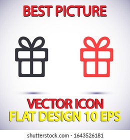vector icon gift . Lorem Ipsum Illustration design