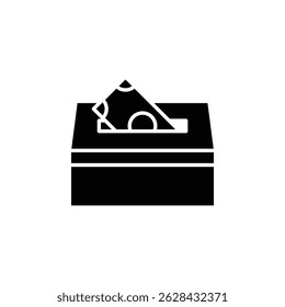 Vektorsymbol für Wohltätigkeit im Islam. Perfekt für Illustrationen zu Zakat, Sedekah, Spende oder islamischen Finanzthemen.