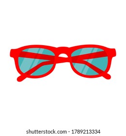 Vector icon of glasses. Illustration of stylish glasses.