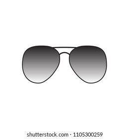 vector icon glasses on background EPS. sign,