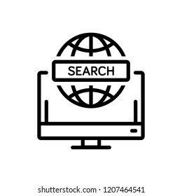 Vector icon for Global Search