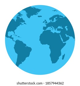 
Icono vector globo de la tierra EPS10