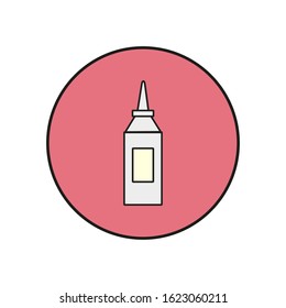 vector icon, glue shaped glue