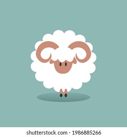 vector icon for goat animal, simple and attractive for posters, banners and more.