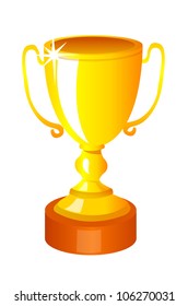 vector icon gold trophy