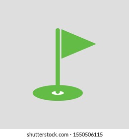 Vector icon of golf. Golf course symbol icon on eps 10