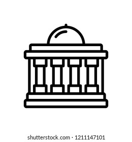 Vector icon for government
