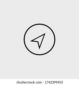 vector icon of GPS on smartphone