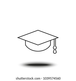Vector icon graduate cap