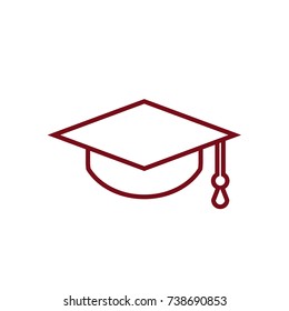 Vector icon graduate cap