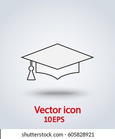 vector icon graduation cap 