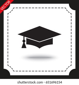 vector icon graduation cap 