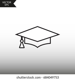 vector icon graduation cap 