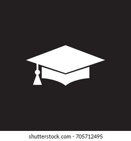vector icon graduation cap 
