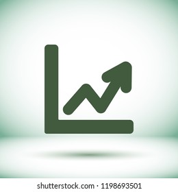 Vector icon graph 10 EPS