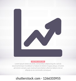 Vector icon graph 10 EPS